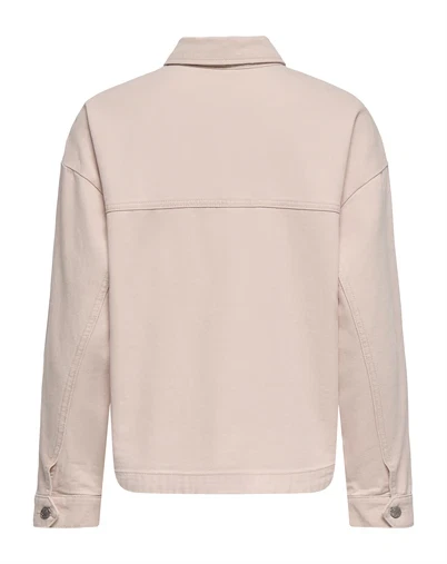 Only - ONLLara Denim Shacket Jakke - Sepia Rose